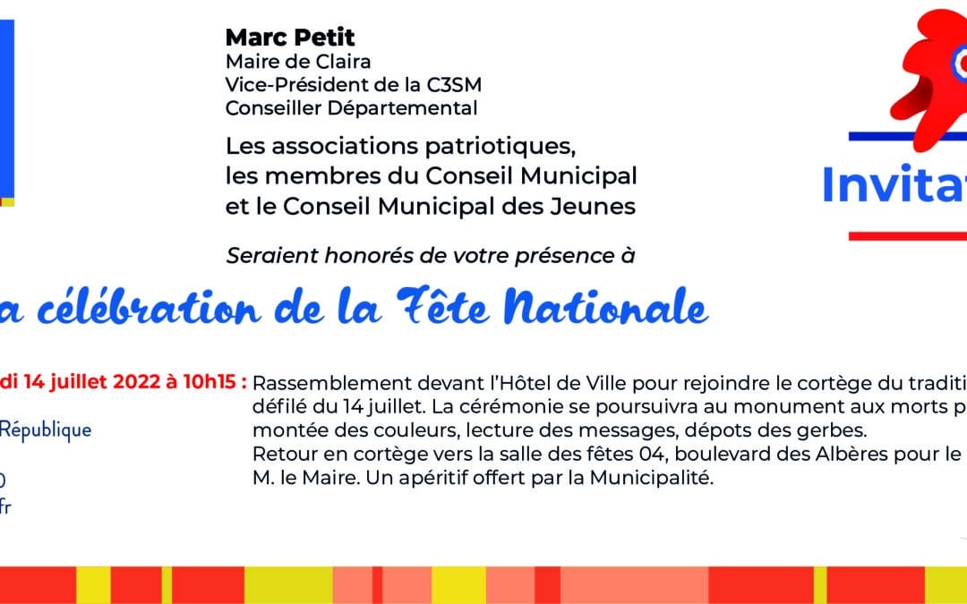 Commémoration du 14 juillet