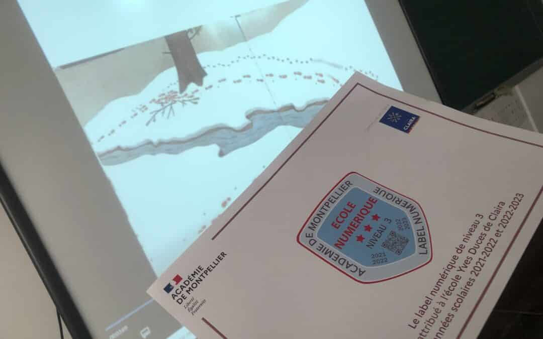 Récompense niveau 3 pour notre école Yves Ducès