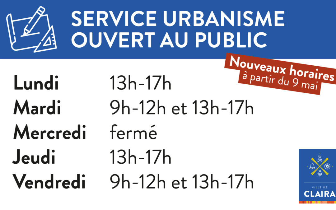 Service urbanisme ouvert au public