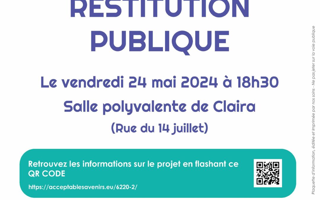 Restitution de la concertation