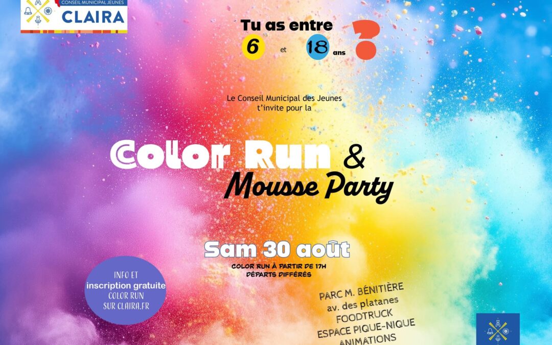 color run et soirée mousse
