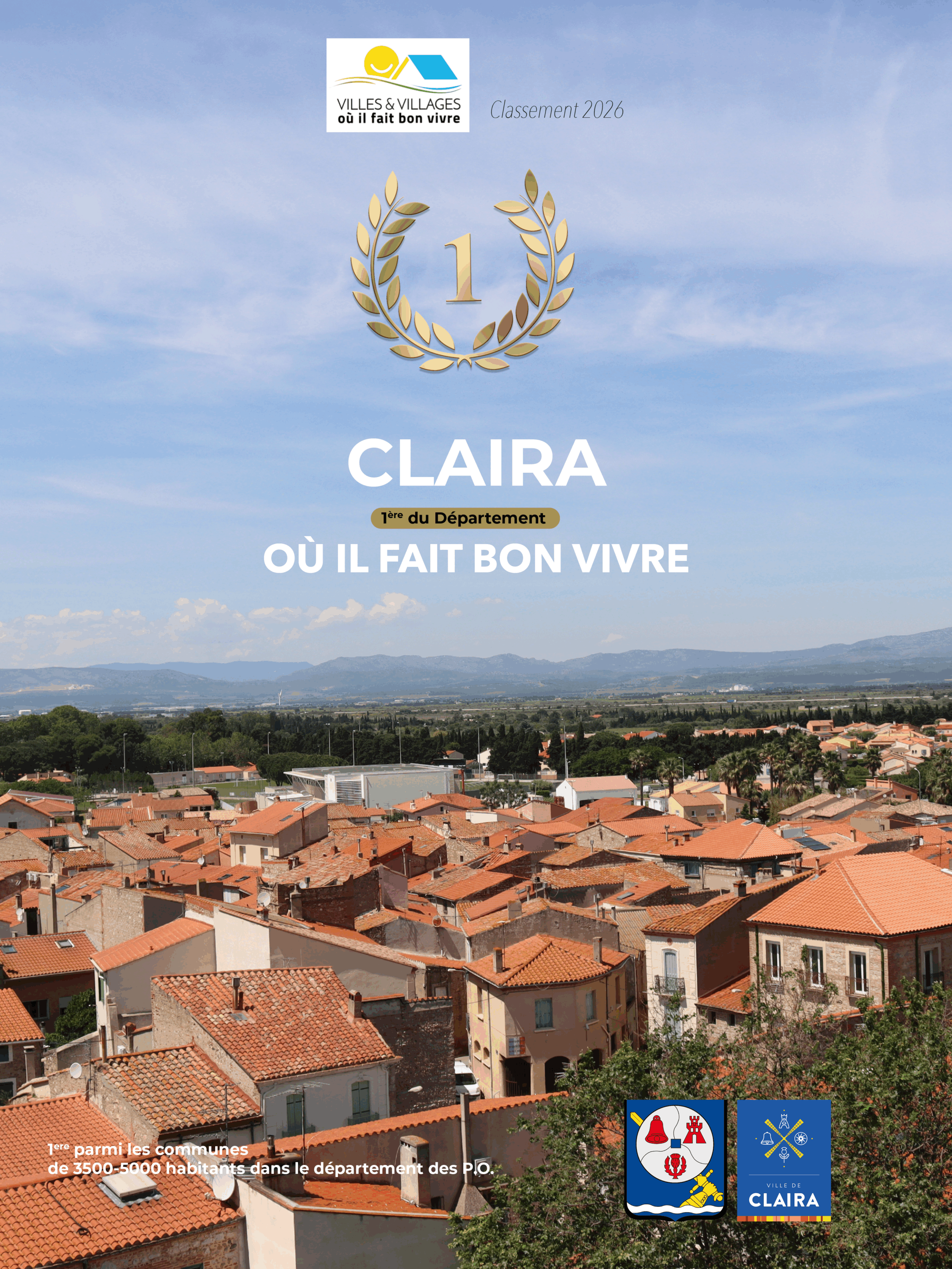 Claira 1er ville des PO où il fait bon vivre.